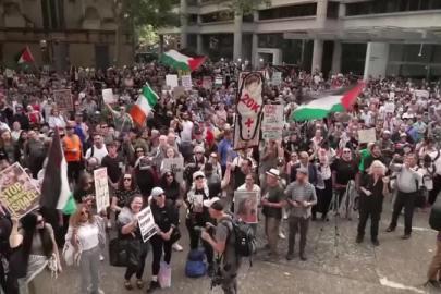 Avustralya'da binlerce kişi, İsrail Cumhurbaşkanı Herzog'un ziyaretini protesto etti