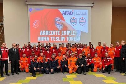 Erzincan’da arama kurtarma ekiplerine akreditasyon töreni
