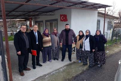 Yalnız yaşayan mahalleliye ziyaret