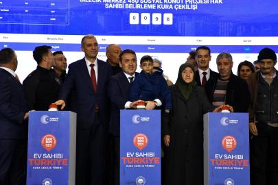 Yüzyılın Konut Projesi kapsamında Bilecik'te kuralar çekildi