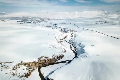 Bahar kapıdayken Diyadin’de kış geri döndü
