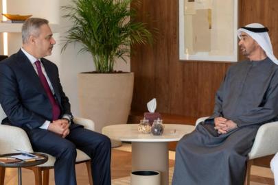 Hakan Fidan BAE Devlet Başkanı Al Nahyan ile bir araya geldi