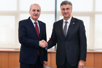 TBMM Başkanı Kurtulmuş Hırvatistan Başbakanı ile görüştü