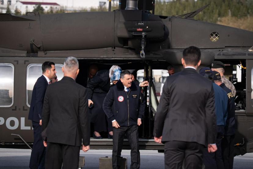 Bakan Çiftçi, Emniyet envanterine alınan T70 helikopteriyle ilk uçuşunu gerçekleştirdi