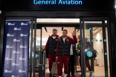 Dünya Kupası biletini alan Milliler yurda döndü