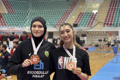 Kız kardeşler Türkiye şampiyonu oldu