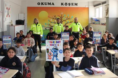 Öğrencilere trafik eğitimi