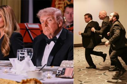 Yemekte silah sesi duyuldu. Trump'ı salondan  Gizli Servis çıkardı