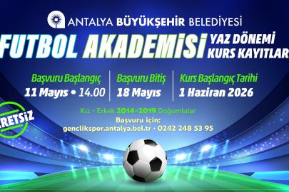 Büyükşehir Futbol Akademisi kayıtları başlıyor