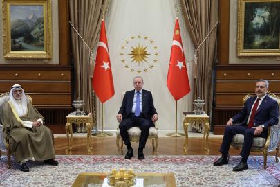 Cumhurbaşkanı Erdoğan, Kuveyt Dışişleri Bakanı'nı kabul etti 