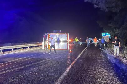 Yola dökülen mazot kazaya neden oldu