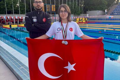 Muğlalı yüzücü Defne'den Avrupa'da tarihi başarı
