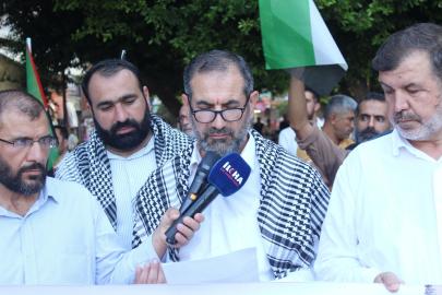 Tarsus'ta "Gazze'de vahşete ve okulların yıkılmasına dur de" çağrısı