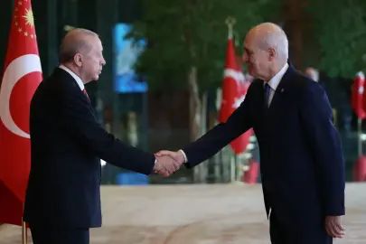Devlet erkânı Külliye’de buluştu... Erdoğan, tebrikleri kabul etti
